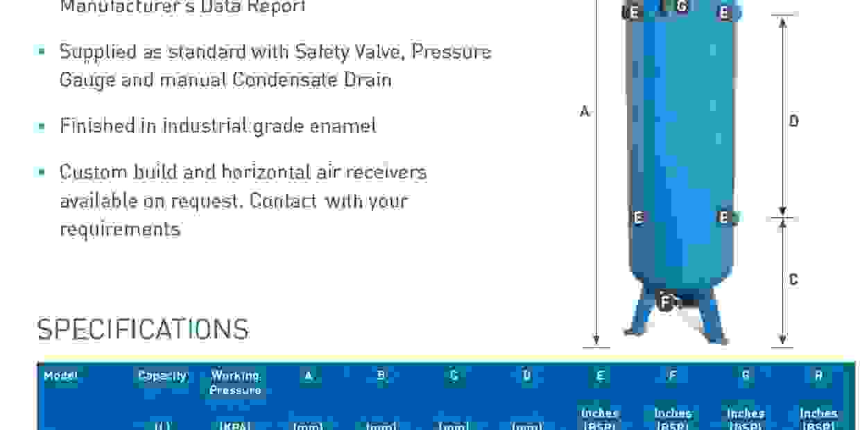 Air Receivers CPS Compressors